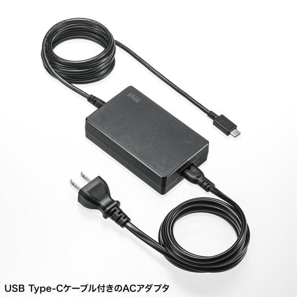 SANWA SUPPLY（サンワサプライ） USB PD対応AC充電器（PD100W・TypeCケーブル一体型） ACA-PD94BK｜isense｜02