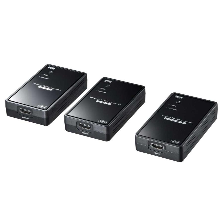 SANWA ワイヤレスHDMIエクステンダー　2台セット SANWA SUPPLY（サンワサプライ） ワイヤレス分配HDMIエクステンダー（2