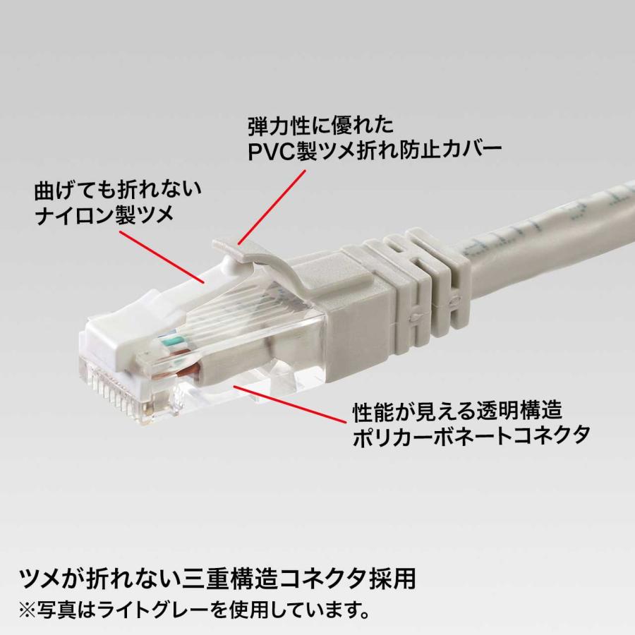 SANWA SUPPLY（サンワサプライ） つめ折れ防止カテゴリ6LANケーブル KB-T6TS-30BLN_1