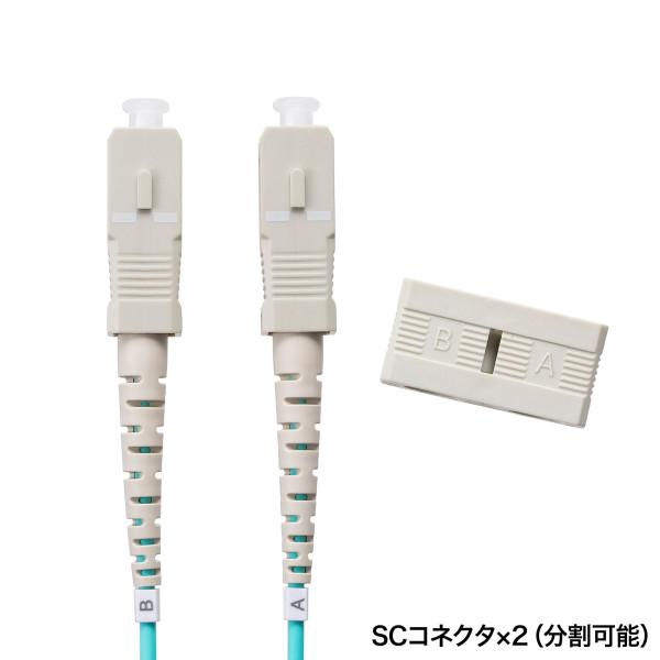 SANWA SUPPLY（サンワサプライ） メガネ型光ファイバケーブル(マルチ50μmOM3、SC×2-SC×2、2m) HKB-OM3SCSC-02N