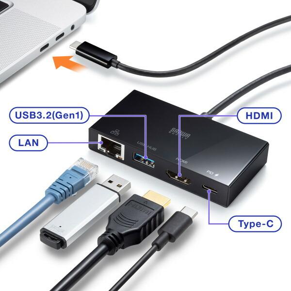 SANWA SUPPLY（サンワサプライ） USB Type-Cマルチ変換アダプタ AD-ALCMHL1BK｜isense｜14