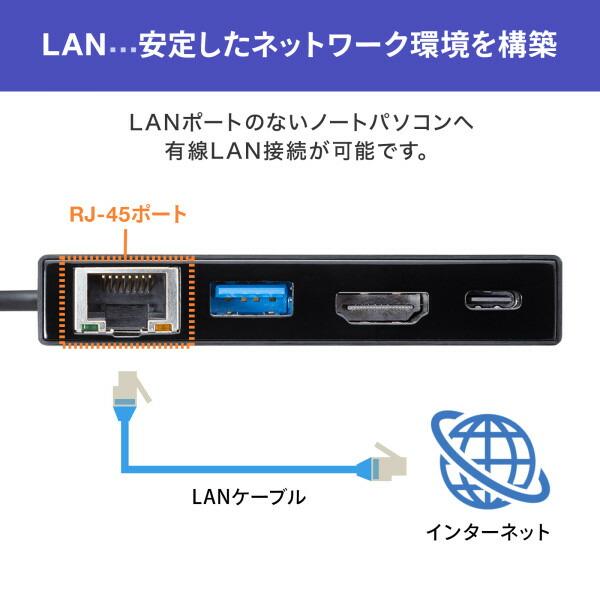 SANWA SUPPLY（サンワサプライ） USB Type-Cマルチ変換アダプタ AD-ALCMHL1BK｜isense｜18