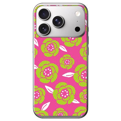 iPhone17 pro カラフルフラワーケース ピンク サザンフラワー ピンク (ハード ケース カバー) Coverfull iPhone 17