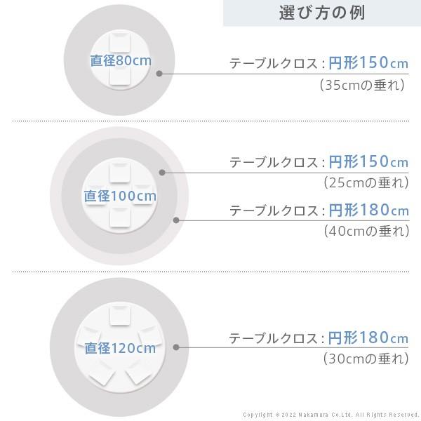 テーブルクロス 円形 スペイン製はっ水加工テーブルクロス-ヴェルサ 円形150cm スペイン エレガント ボタニカル柄 ダイニング おしゃれ 撥水 洗濯可 新生活｜isense｜08