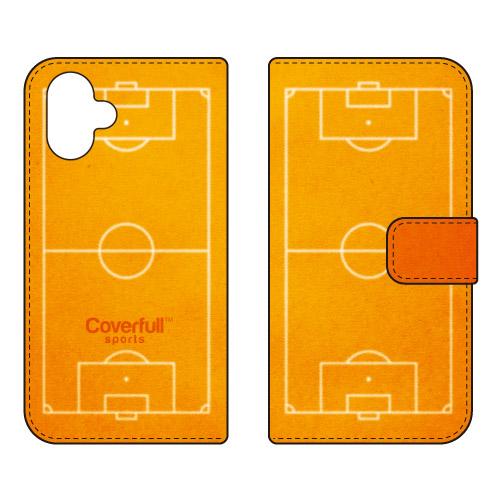 手帳型スマホケース サッカー オレンジ (受注生産) Cf LTD Galaxy A25