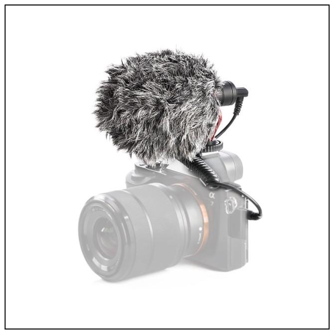 ビデオマイク ショットガン ガンマイク ウインドジャマー付き スマホ