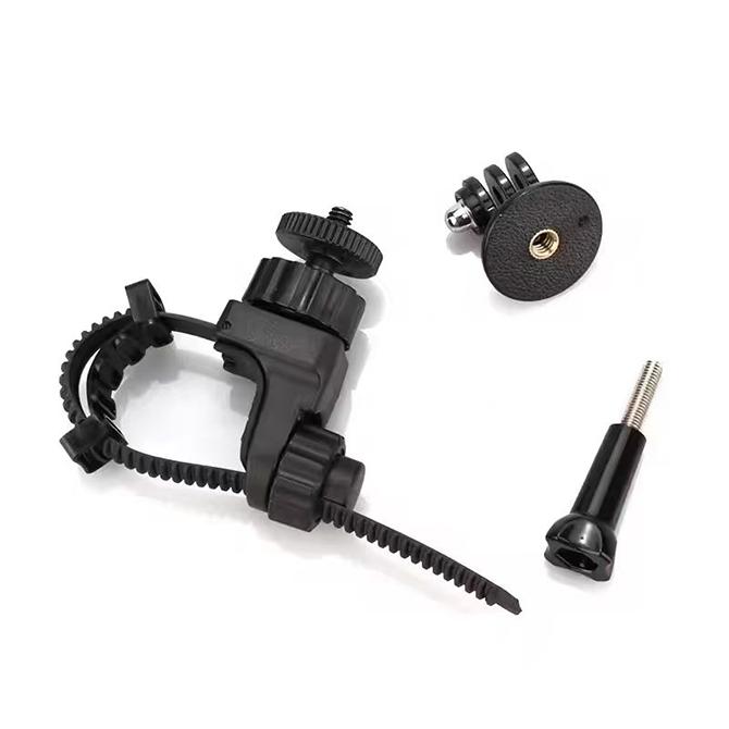 アクションカメラ マウント 360度回転 ストラップ クランプ バイク