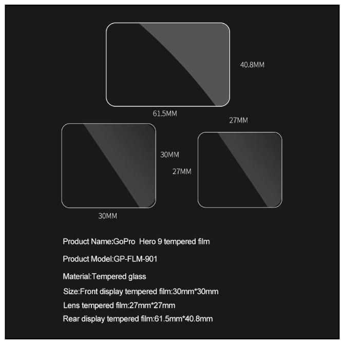 GoPro フィルム ガラスフィルム GoPro アクセサリー ゴープロアクセサリー HERO13 12  本体 保護 GoPro13 (優良配送） | GoPro | 02