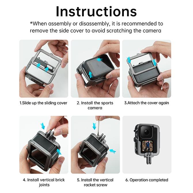 GoPro アクセサリー ゴープロ アクセサリー GoPro11 ケース GoPro11 カバー ゴープロ11 ケース ゴープロ11 カバー 保護ケース｜isense｜08