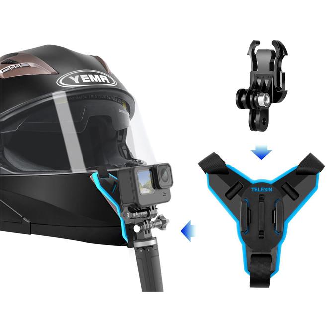 GoPro ヘルメットマウント GoPro バイクマウント ゴープロヘルメット ダブル J-フック バックル ゴープロ アクセサリー （優良配送）｜isense｜07