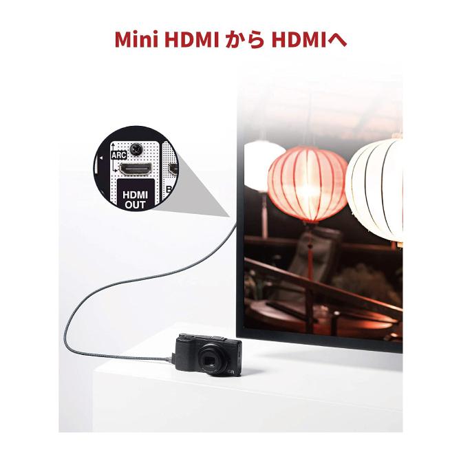 micro HDMIケーブル 2m micro HDMI ケーブル 2m micro HDMIコード 2m micro HDMI コード 2m micro HDMI to HDMI｜isense｜04