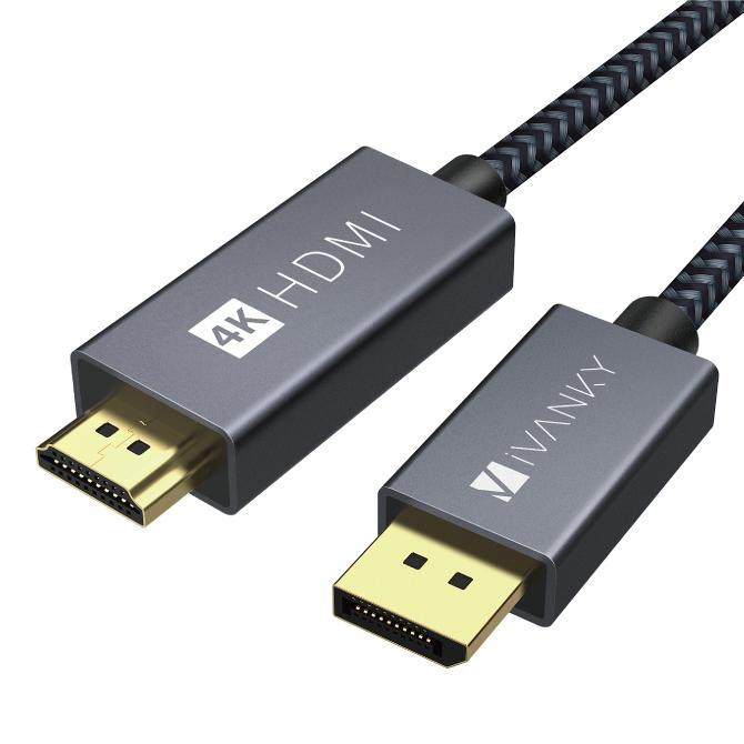 DisplayPort HDMI 変換 ケーブル DisplayPort HDMI 変換アダプタ DisplayPort to HDMI アダプター 1m｜isense