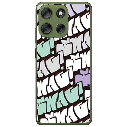 moto g66j 5G グリーン ケース付き SWAG グリーン （ソフト ケース カバー） SECOND SKIN moto g66y