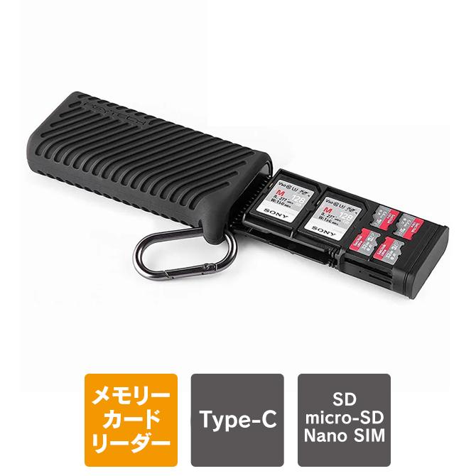 カードリーダー type-c タイプc カードケース カードリーダー内蔵