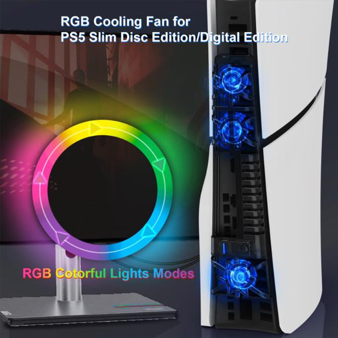 PlayStation ps5 新型 2023 冷却ファン slim 本体 冷却 スリム