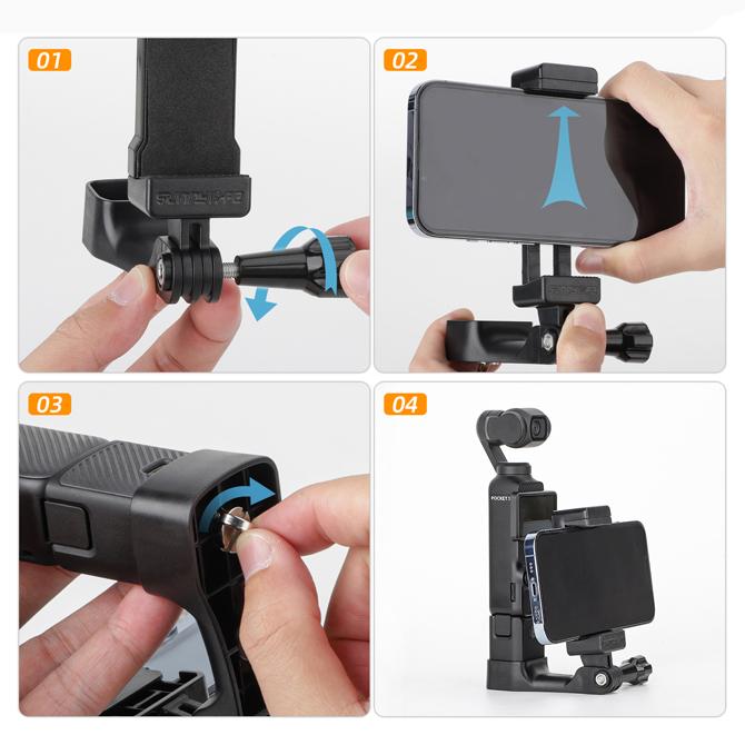 dji osmo pocket 3 拡張アダプター アクセサリー オズモポケット3 osmo pocket3 本体 拡張 スマホホルダー（優良配送）｜isense｜08