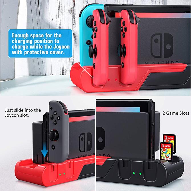 スイッチ充電器 スイッチ充電スタンド スイッチ充電スタンド代用 switch充電器 switch充電スタンド ( 優良配送 )｜isense｜10