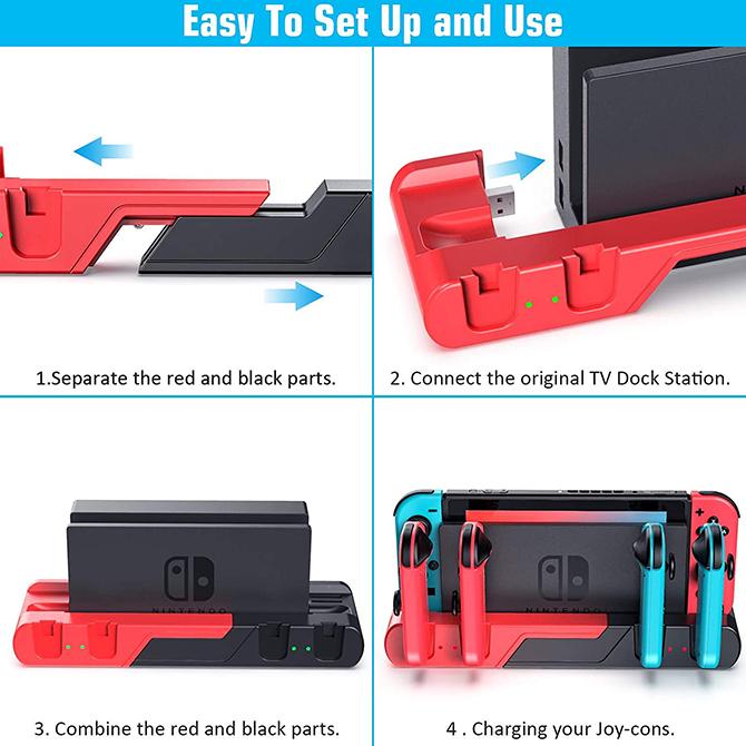 スイッチ充電器 スイッチ充電スタンド スイッチ充電スタンド代用 switch充電器 switch充電スタンド ( 優良配送 )｜isense｜11