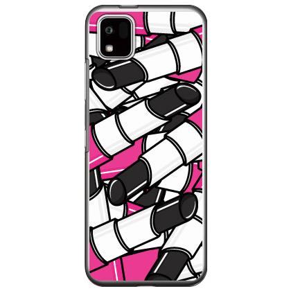 ルージュ ブラック (ハード ケース カバー) YESNO かんたんスマホ3