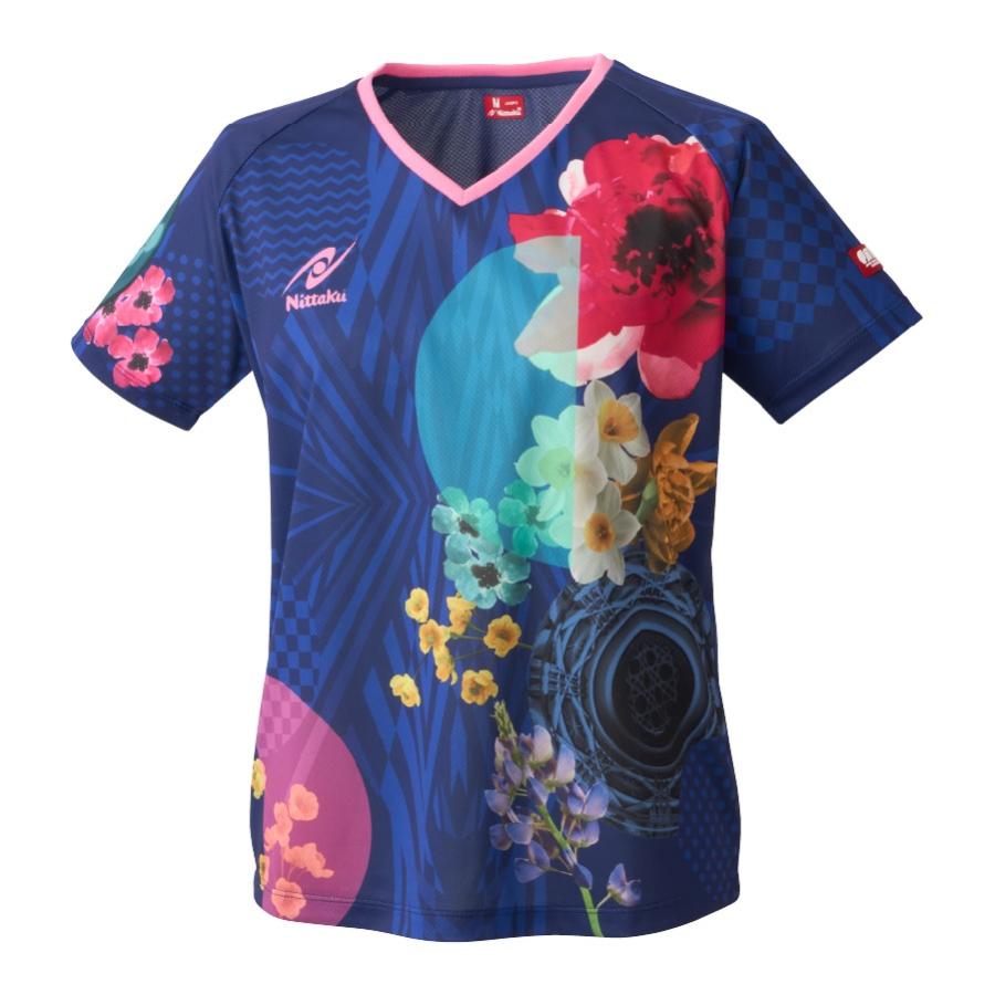 Nittaku モダンフラワーシャツ Nittaku ユニフォーム 卓球 日本 Nittaku モダンフラワーシャツ Nittaku ユニフォーム 卓球 日本