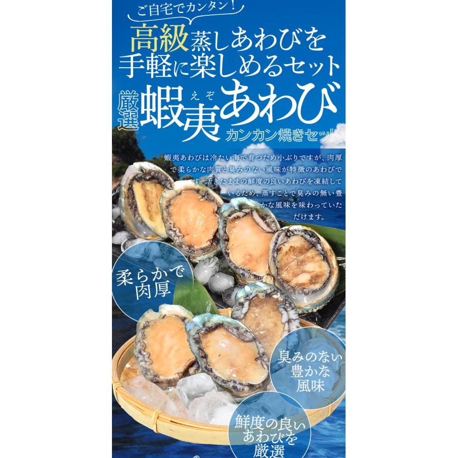 あわび カンカン焼きセット 10個入り（約500g前後） 鮑（貝むき