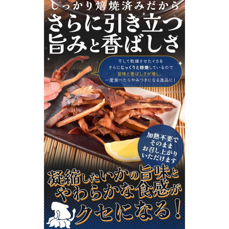 一夜干し 焼きいか おつまみ イカ ３００ｇ 大容量 お得サイズ 珍味 肴 チャック付袋入 | ブランド登録なし | 04