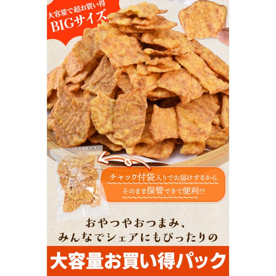イカ姿 フライ ５００ｇ 割れ品 イカフライ おつまみ おやつ 駄菓子 いか天 大容量 お得サイズ 珍味 肴 チャック付袋 | ブランド登録なし | 07
