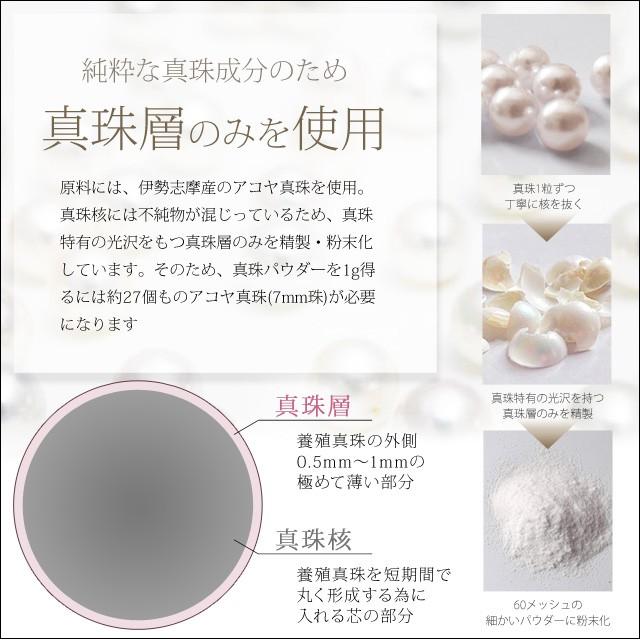パールパウダー １００ｇ（２０ｇ×５袋） 伊勢志摩産真珠粉１００％ フェイスパウダーや美容食品に 真珠たんぱく質コンキオリンや豊富なミネラル成分含有 ルースパウダー 国産真珠 パールパウダー 100g（20g×5袋） 伊勢志摩産真珠粉100