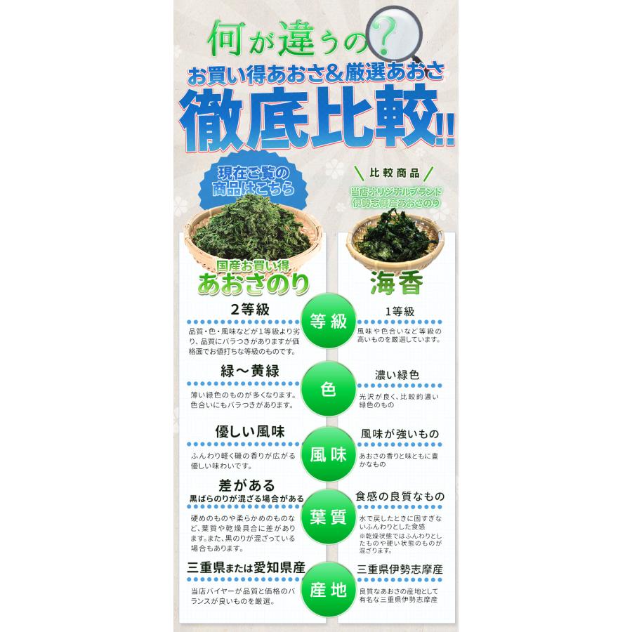 あおさのり 90g 産地厳選 三重県産 愛知県産 海藻 アオサ 海苔