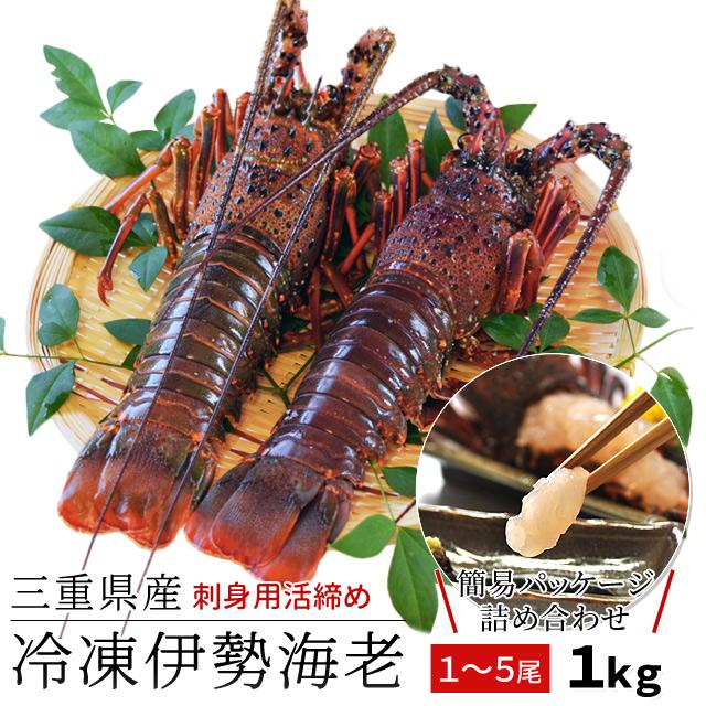 三重県産 伊勢海老詰合せ 1尾〜5尾で約1kg 送料無料 刺身用瞬間