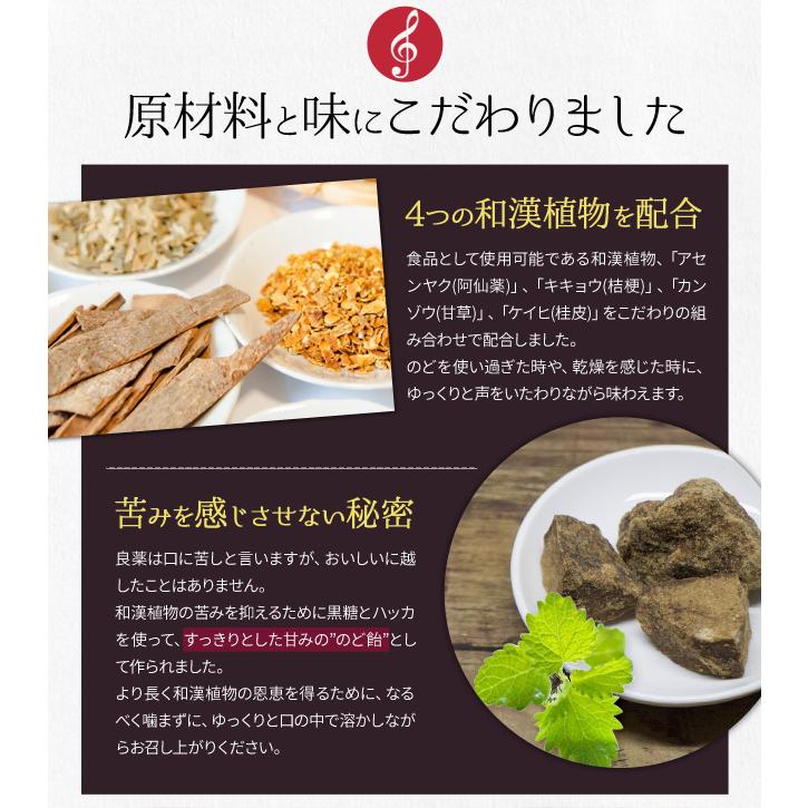 のど飴 ボイストリートメントキャンディ リヴォーチェ ７０ｇ×２個 メール便送料無料 MYBM ボイスケア アナウンサー シンガー プロ愛用ののどあめ｜isesima｜07