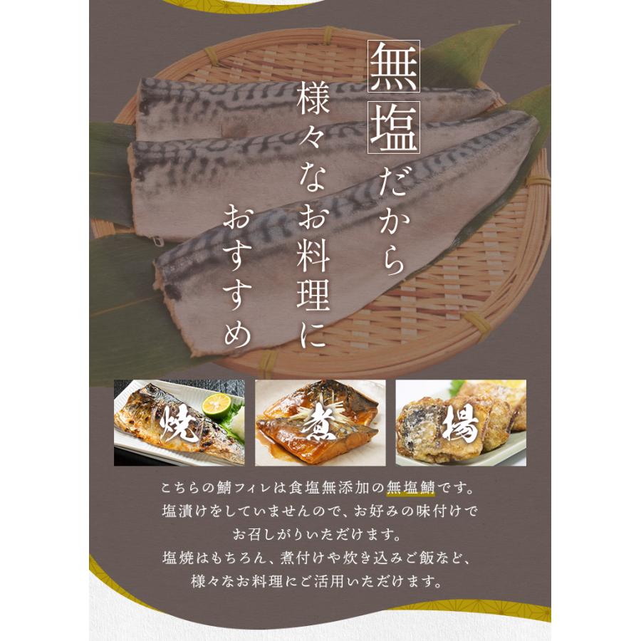 さば フィレ 骨なし 骨取り 無塩タイプ １ｋｇ 鯖 サバ 三枚おろし 大容量 | ブランド登録なし | 04