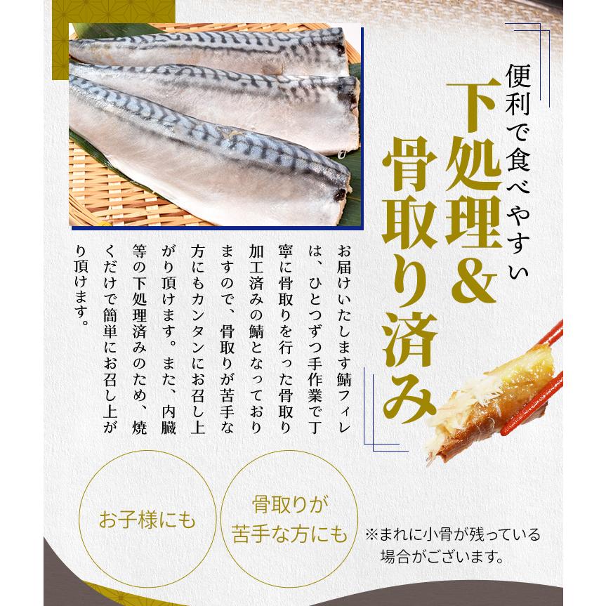 さば フィレ 骨なし 骨取り 無塩タイプ ２ｋｇ（１ｋｇ×２袋） 鯖 サバ 三枚おろし 大容量 | ブランド登録なし | 03