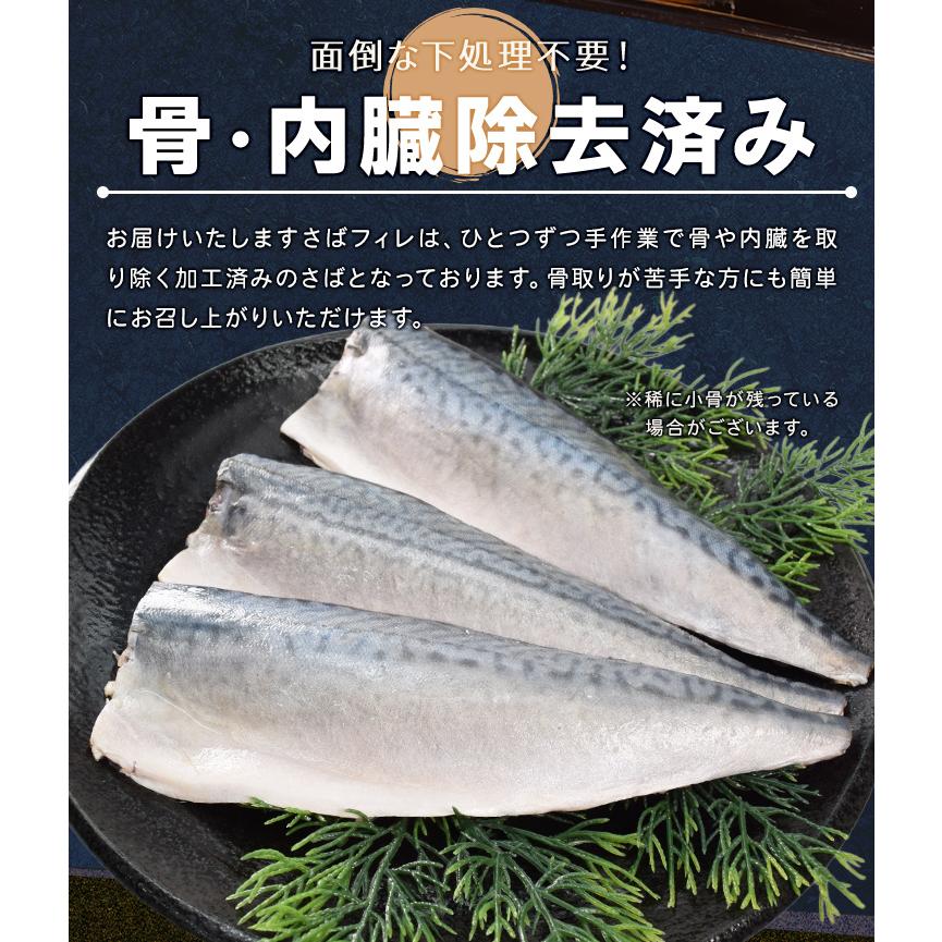 さば フィレ A品 骨なし 骨取り 無塩タイプ １ｋｇ 鯖 サバ 三枚おろし 大容量 | ブランド登録なし | 03