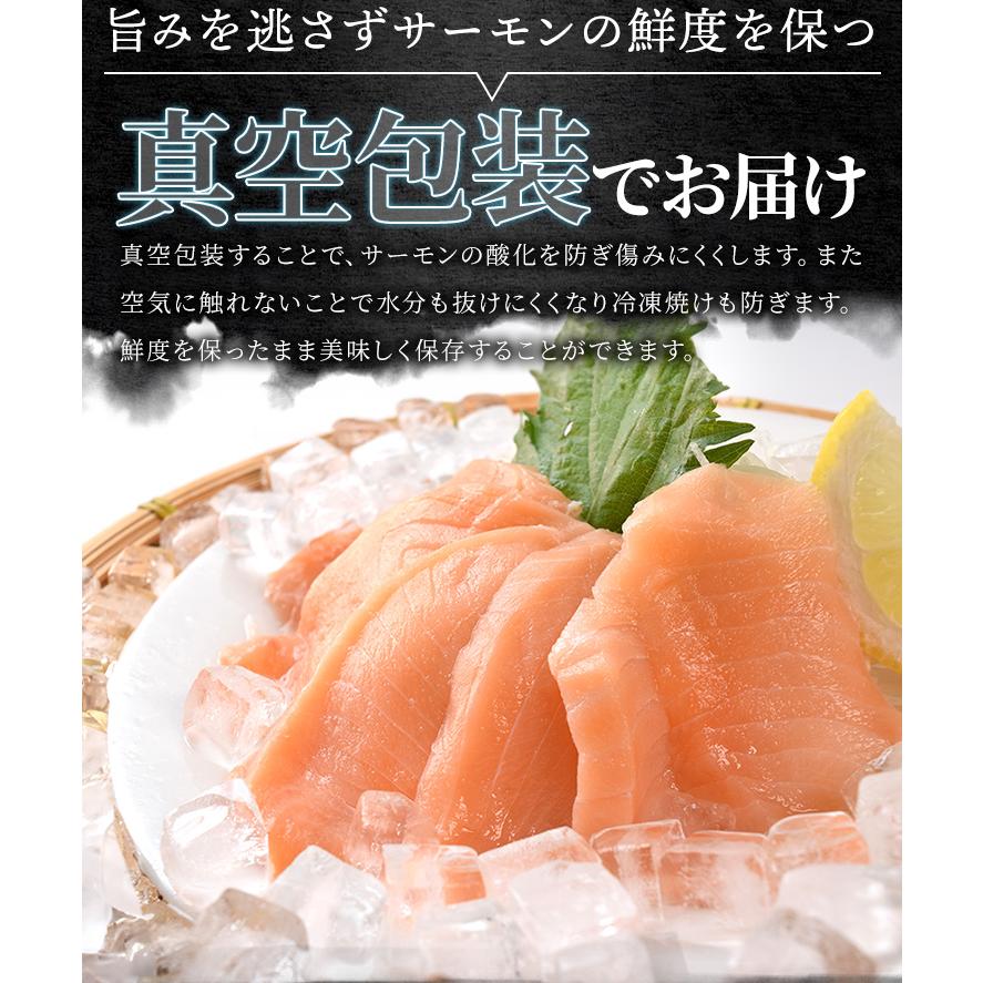 サーモン ブロック 刺身 小分け 生 炙り 選べる ４００ｇ（２００ｇ×２枚） 柵どり 骨取り済み 生食 冷凍 プレゼント ギフト | ブランド登録なし | 04