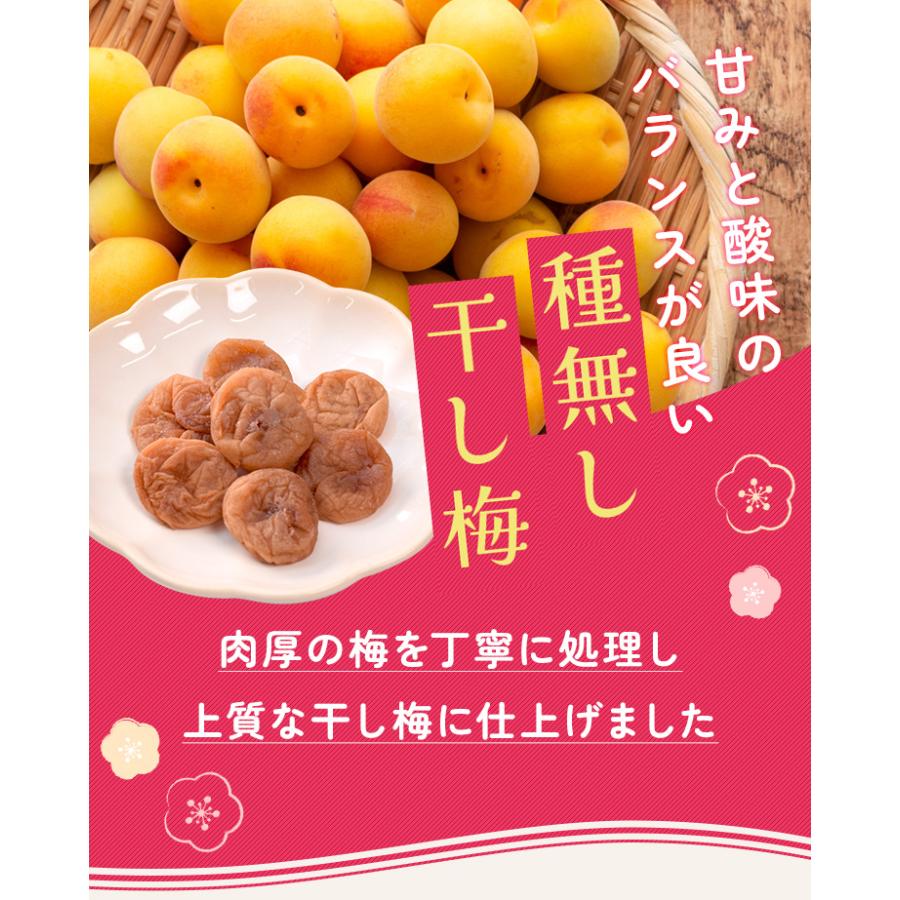 干し梅 種無し ４００ｇ（２００ｇ×２個） 個包装（約１１０〜１３０個入）梅 梅干し おつまみ 肉厚 塩分補給 | ブランド登録なし | 02