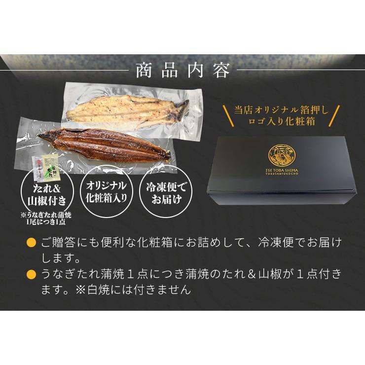 うなぎ 三河産 たれ 白焼き 3尾セット（たれ大2尾 白焼き超特大1尾