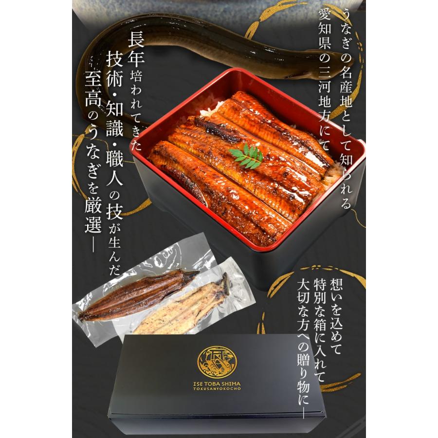 うなぎ 三河産 たれ 白焼き 3尾セット（たれ大2尾 白焼き超特大1尾