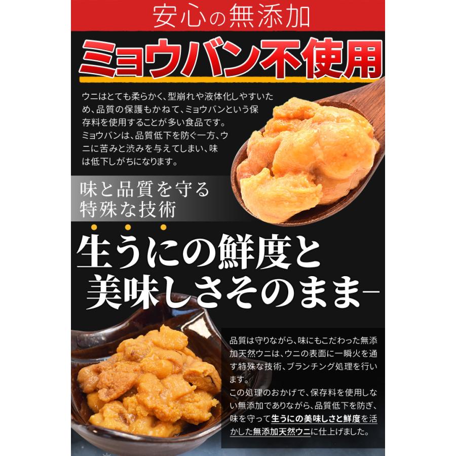 うに 不揃い １００ｇ×１ ウニ お買得品 天然 冷凍 生 刺身 雲丹 ミョウバン不使用 無添加 海鮮丼 | ブランド登録なし | 04
