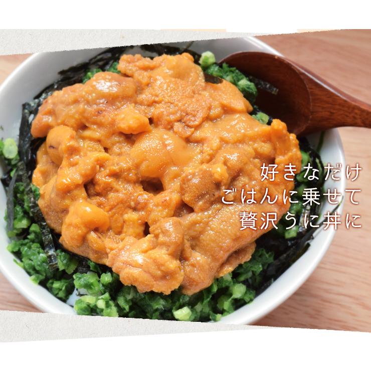 うに 不揃い 100g×1 ウニ お買得品 天然 冷凍 生 刺身 雲丹