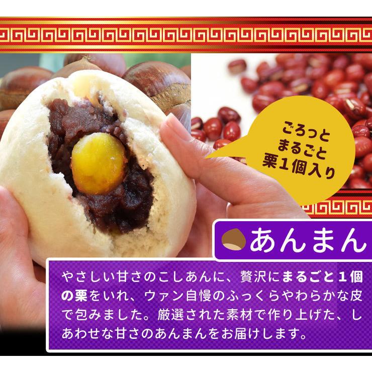 ウァン 手作り 豚まん 餡まん セット 20個入り（各10個入