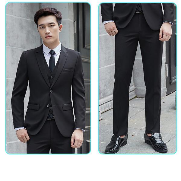 タイムセール】2点セット スリーピース スーツ ビジネススーツ