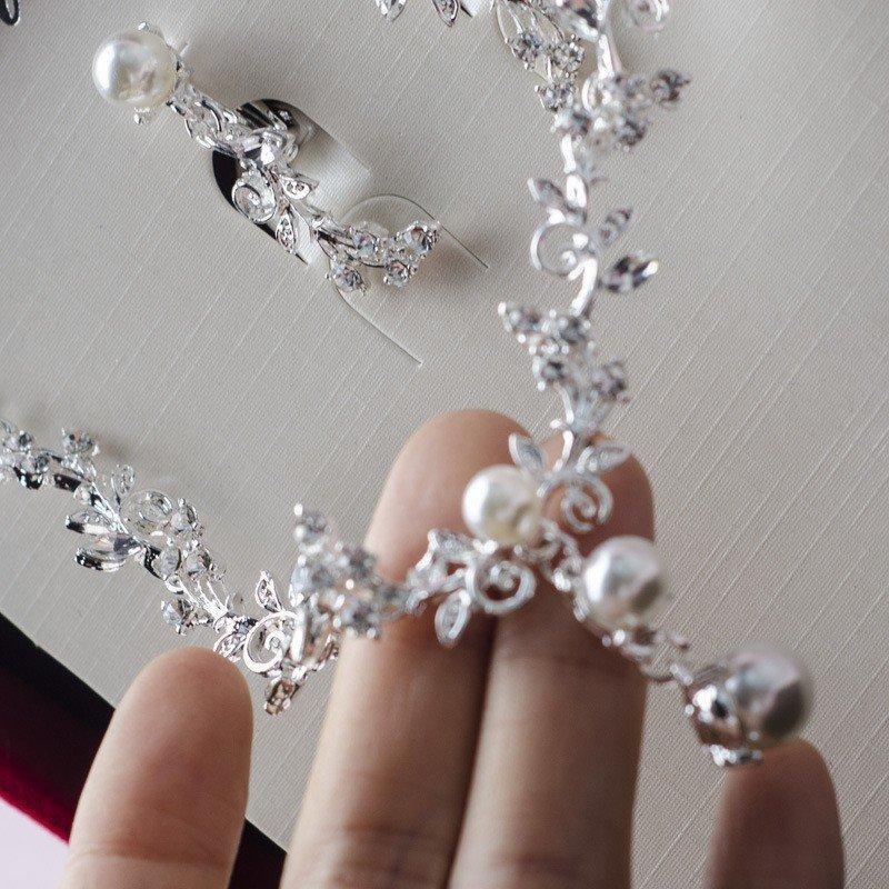 パーティー ウエディング ブライダル ウェディング アクセサリー パール 小物 レディース ネックレス ネックレス ＆ イヤリング | ブランド登録なし | 02