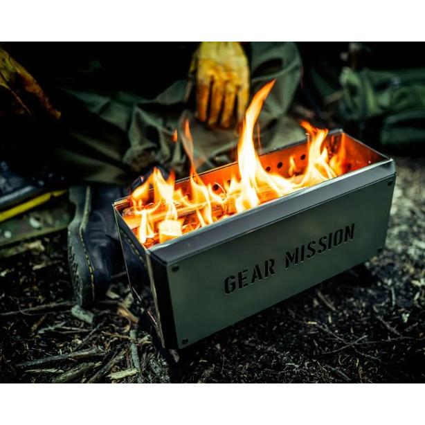 トヨトミ GEAR MISSION 二次燃焼焚火台 BF-GM1 オリーブグリーン