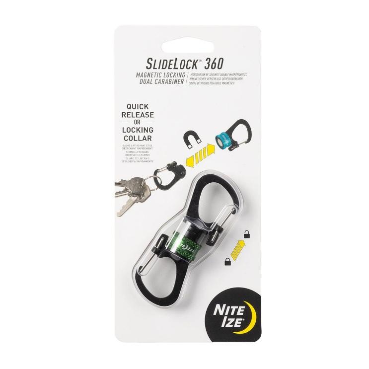 NITE IZE ナイトアイズ 360°マグネットスライドロックカラビナー