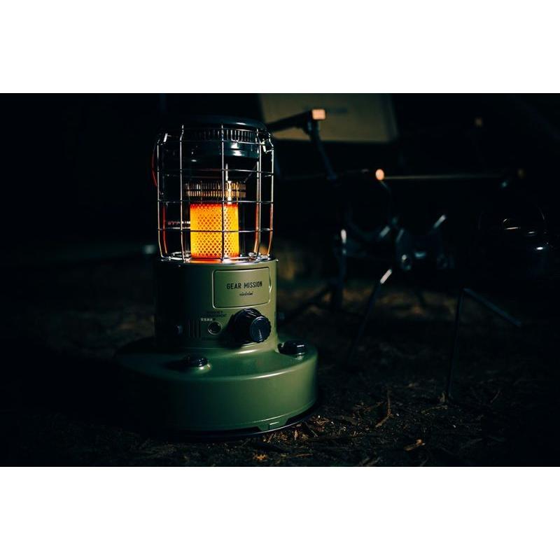 GEAR MISSION トヨトミ 対流形石油ストーブ RR-GER25 オリーブグリーン