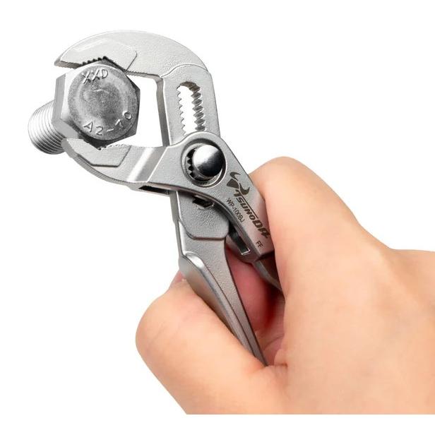 ツノダ ツノダ(TSUNODA) ワンプッシュプライヤー WP-100BJ 100mm