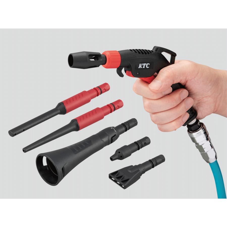 エアガンセット KTC エアブローガンセット 6種ノズル付き (YTKAG8