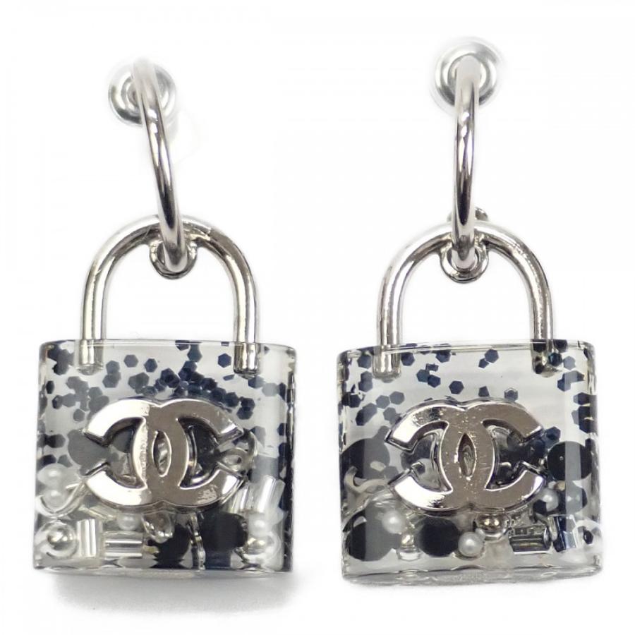 CHANEL 【中古】シャネル ココマーク カデナ 14K A88942 ピアス メタル 