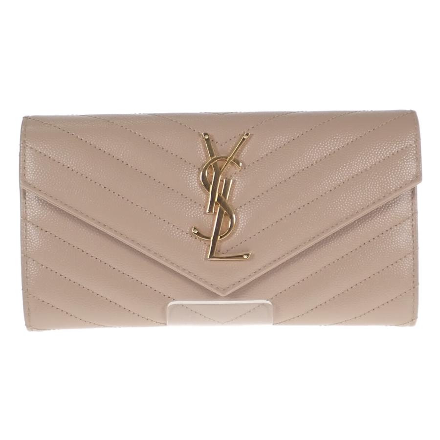 SAINT LAURENT サンローラン モノグラム ラージフラップ ウォレット 長 